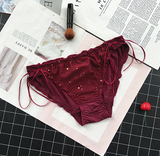 Classic Full Coverage Opaque Panties with Bow Hip Ties