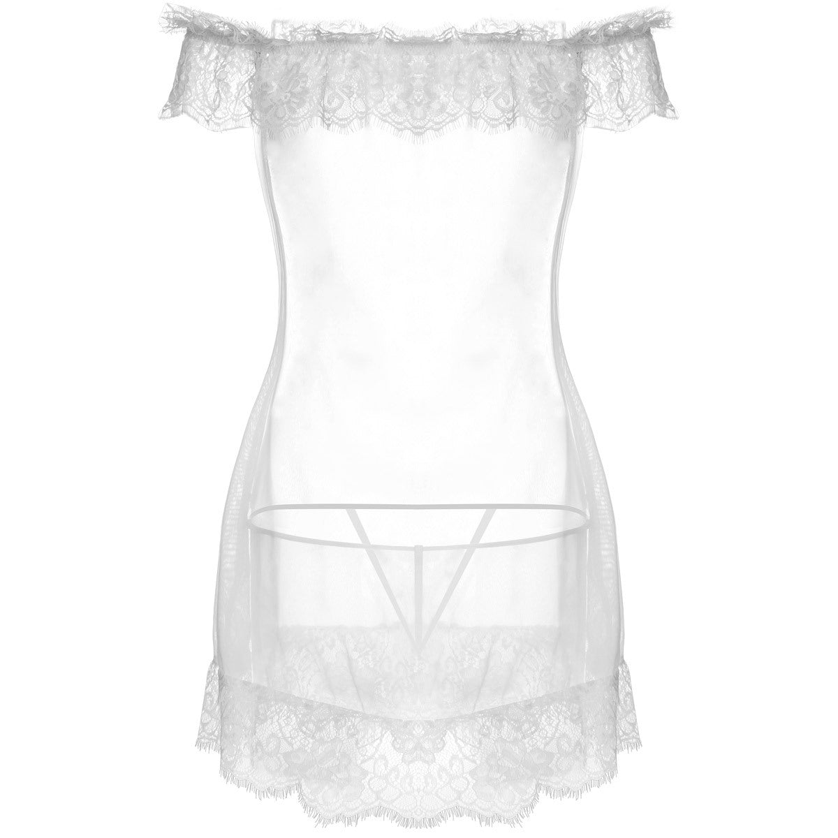 white christmas dresses Pink Lace Lingerie Slip Nightdress Set Coquette Style – Self Care Shop main image 1