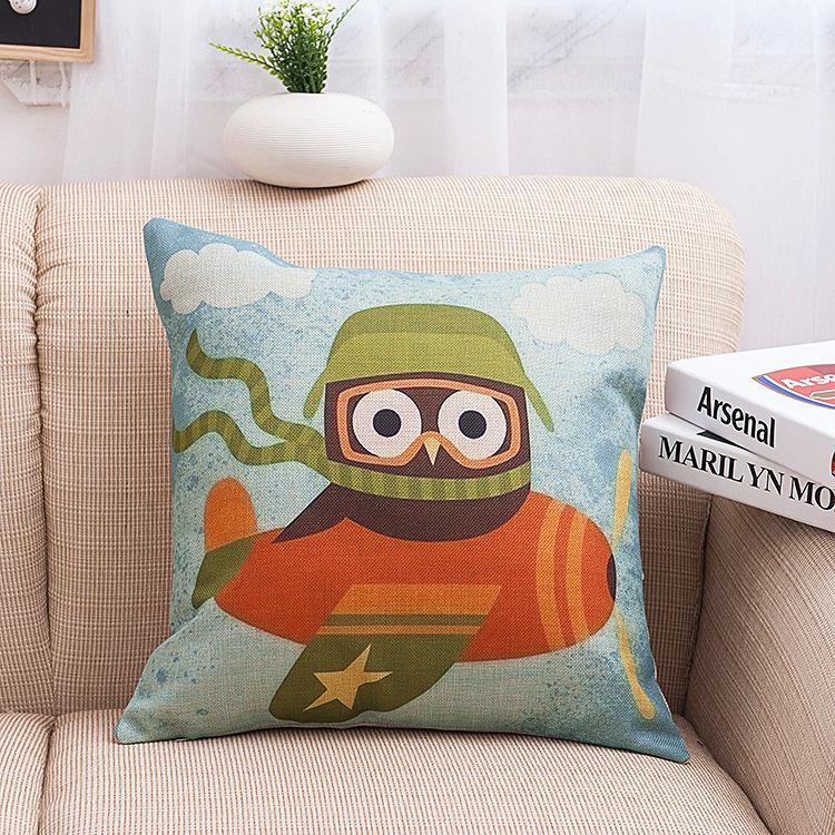 Owl Cuties Kids Square Pillow Cover-Theone Apparel