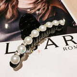 Pearls & Sparkle Black Hair Clip - Theone Apparel
