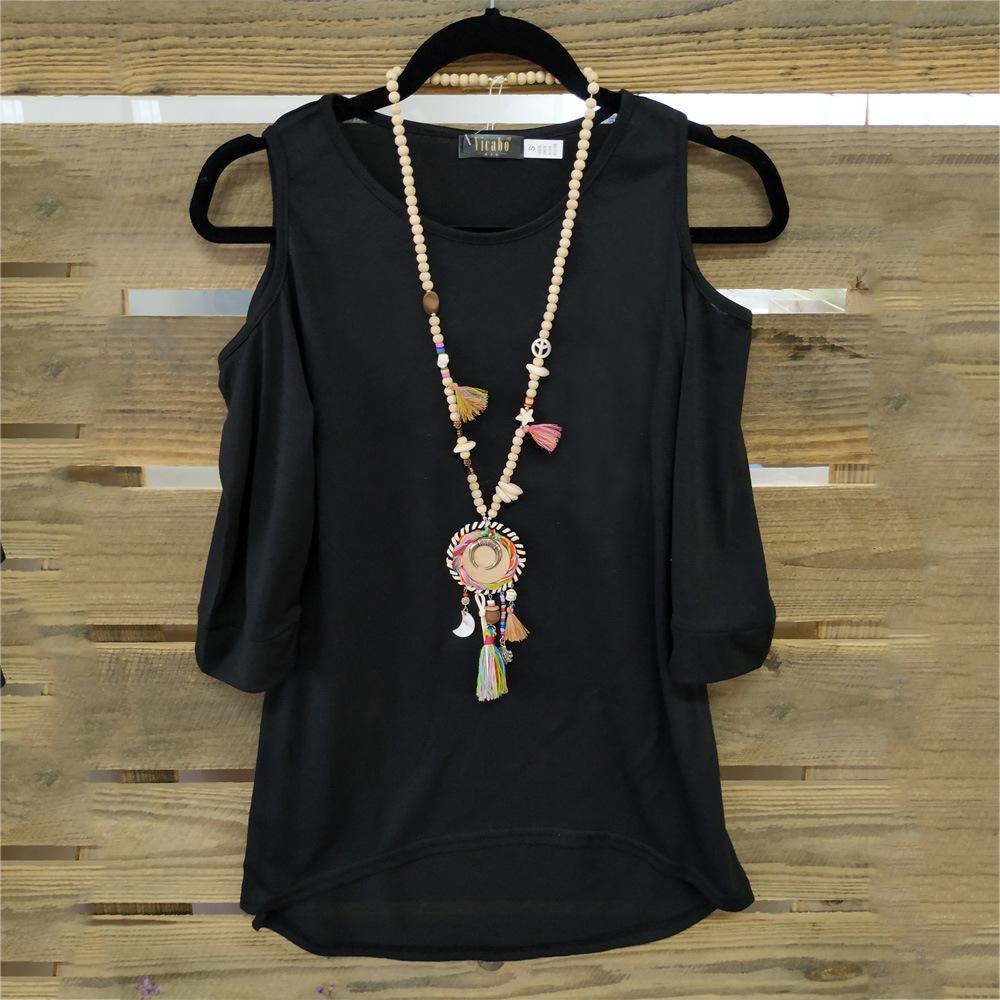Peekaboo Cold Shoulder Sweater Top-Theone Apparel