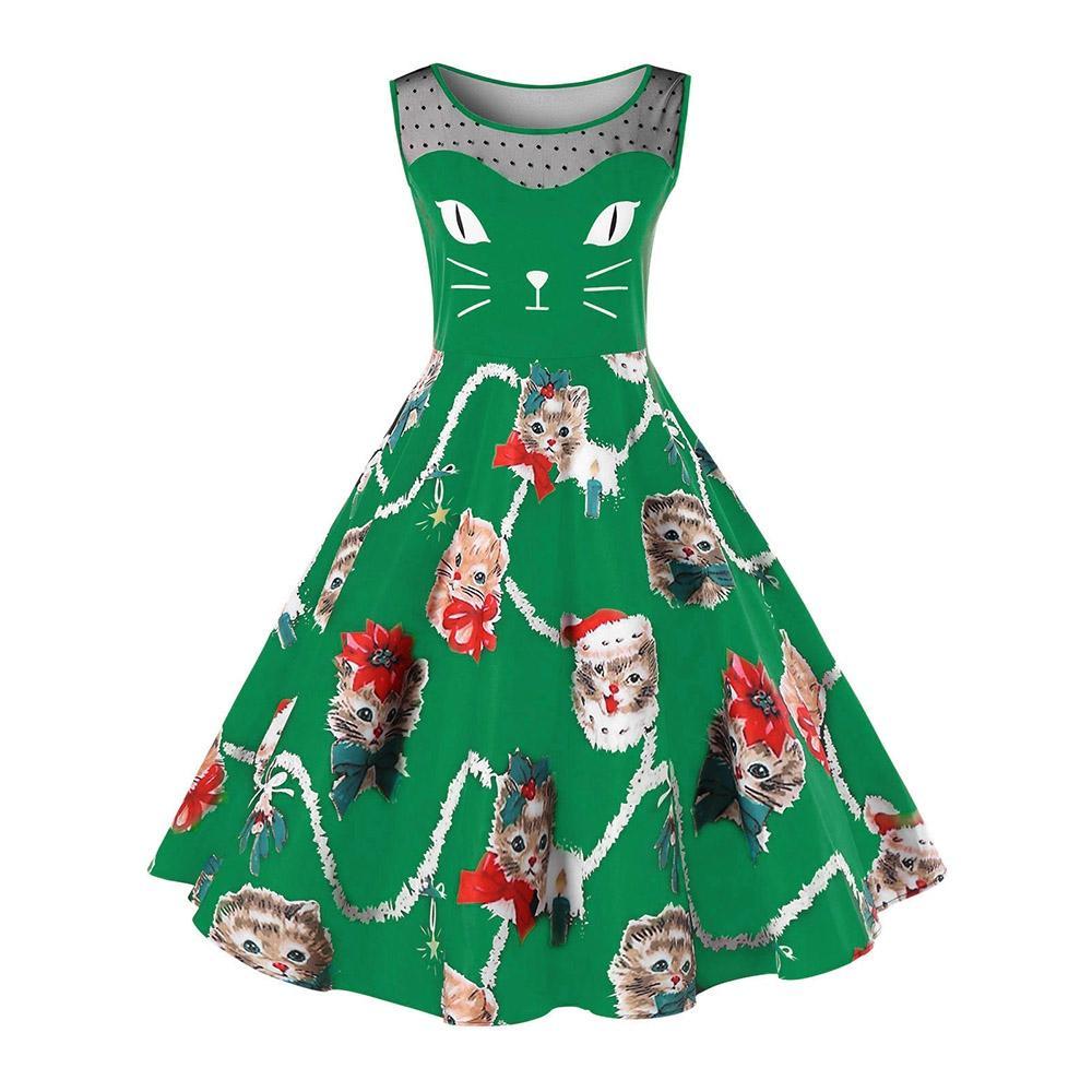 christmas dress for cat Plus Size Christmas Kitten Dress