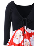 Plus Size Santa Claus Midi Dress