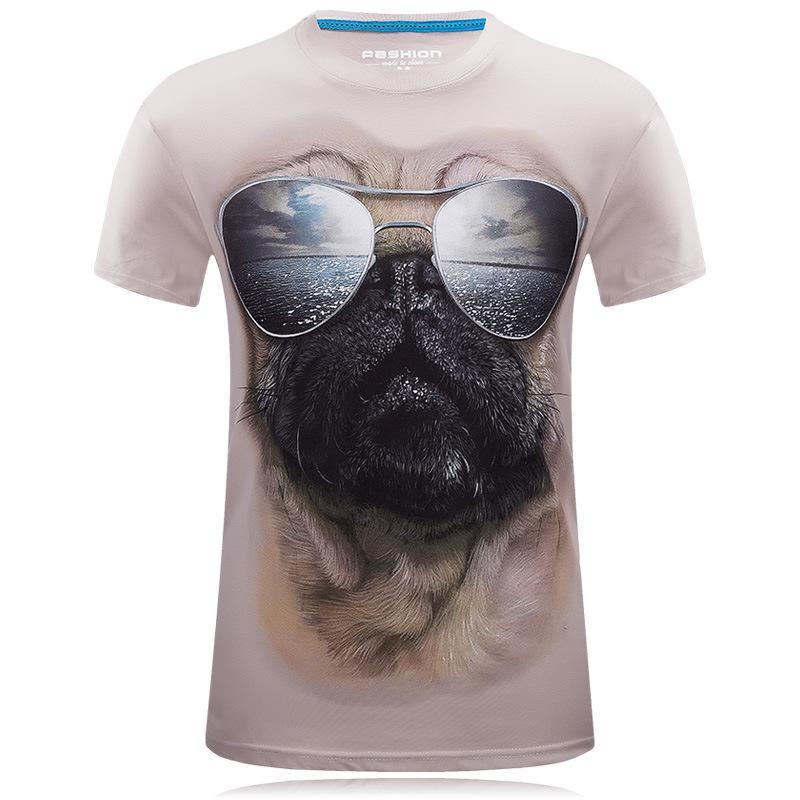 Pug With Shades Silly Face Shirt-Theone Apparel