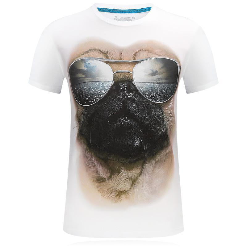 Pug With Shades Silly Face Shirt-Theone Apparel