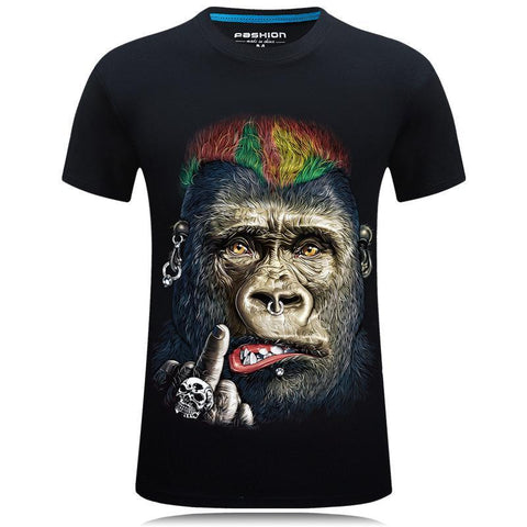 Punk Rock Gorilla Face Shirt