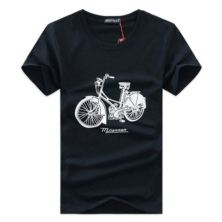 Retro Bike Cruiser Graphic Tee-Black-Theone Apparel