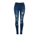 Ripped High Waist Skinny Jeans - Theone Apparel