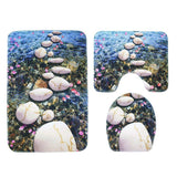 River Stone Nature Inspired Bath Mat Set
