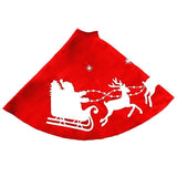 Santa and Reindeer Christmas Tree Skirt