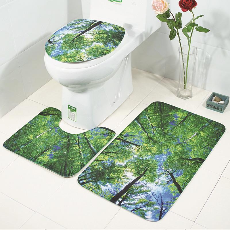 Scenes From Nature Bathroom Rug Set-Theone Apparel