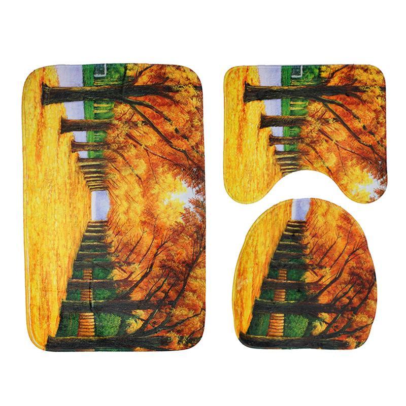 Scenes From Nature Bathroom Rug Set-Theone Apparel