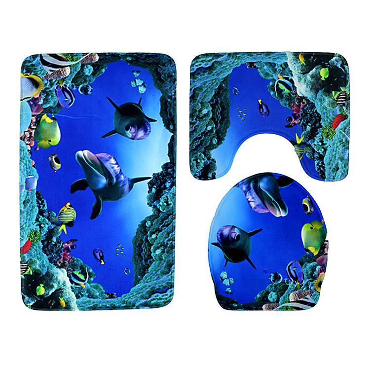 Scenes From Nature Bathroom Rug Set-Theone Apparel