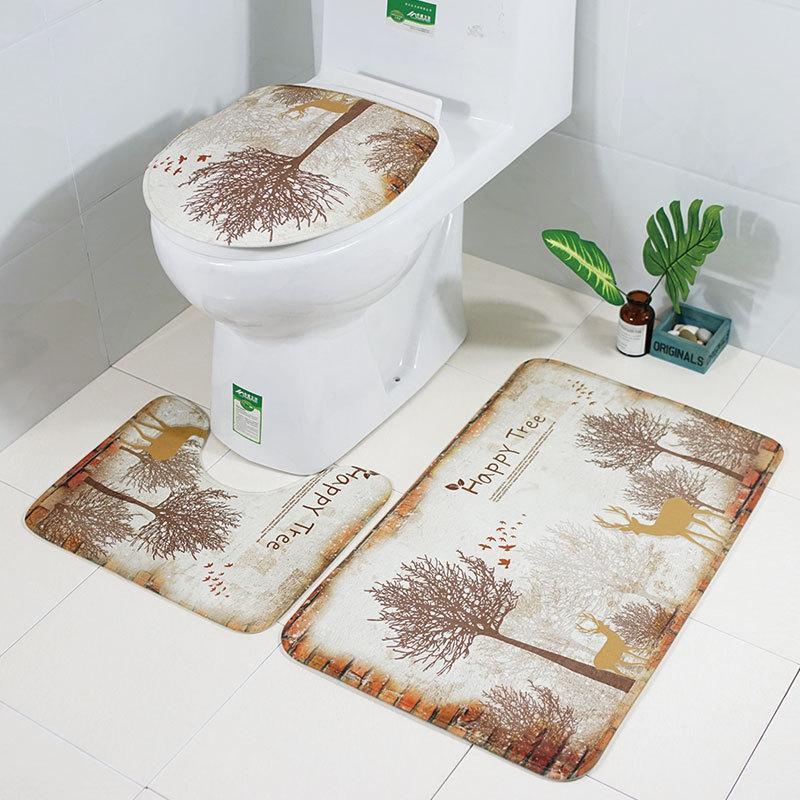 Scenes From Nature Bathroom Rug Set-621-0003-S18-Theone Apparel