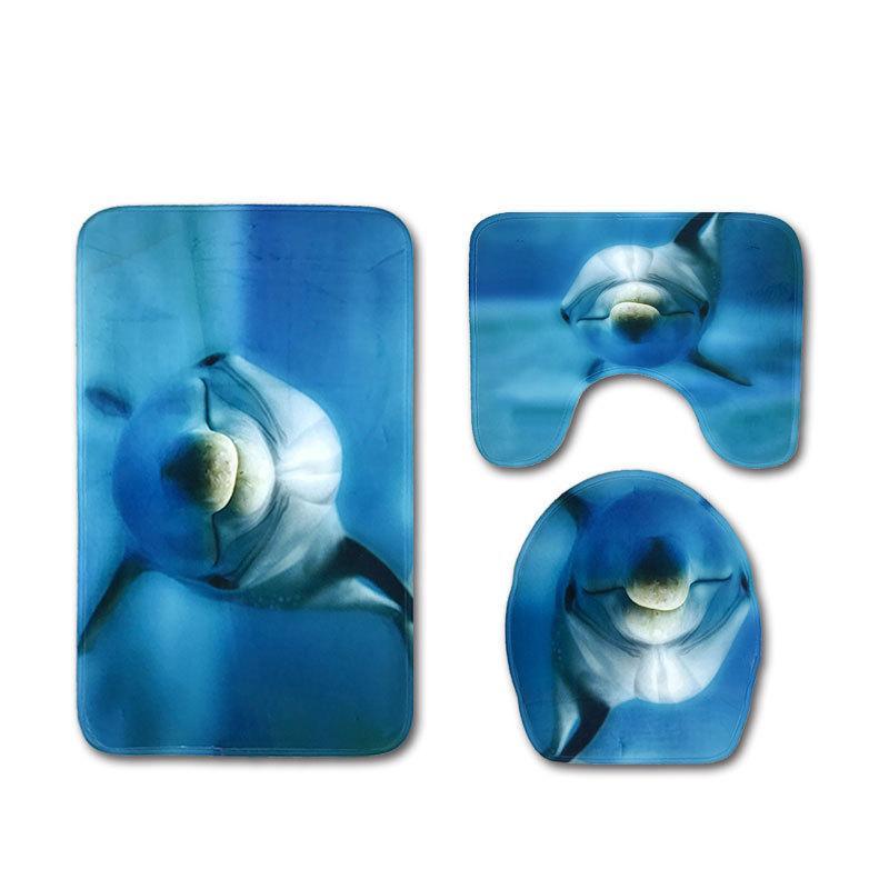 Scenes From The Sea Bath Mat Sets-Theone Apparel