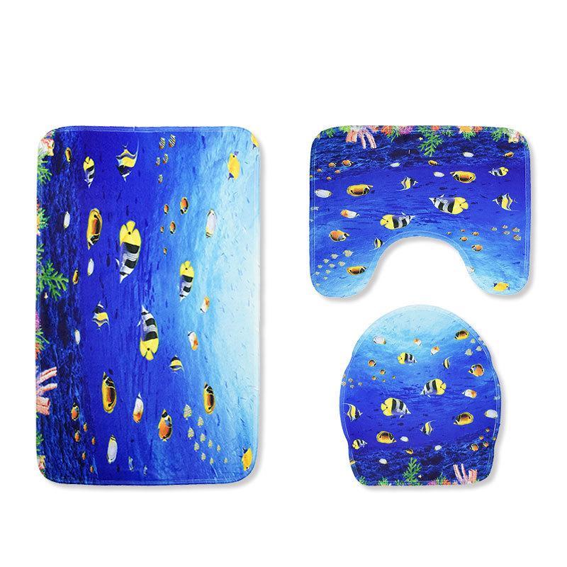 Scenes From The Sea Bath Mat Sets-Theone Apparel