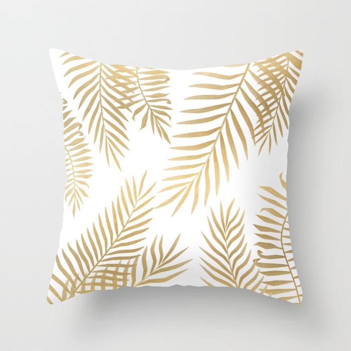 Scripted Gold Foil Pillow Covers-Theone Apparel