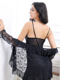 Sheer Lace Babydoll with Coverup - Theone Apparel