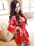 Silky Geisha Style Lingerie Robe - Theone Apparel