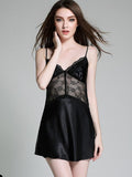 Silky Lace Mesh Lingerie Dress - Theone Apparel