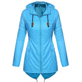 Full Zip Trench Coat Rain Jacket