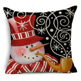Smiling Snowman Holiday Pillow Covers