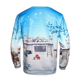 Snowman Crew Neck Pullover Sweatshirt