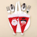Snowman and Santa Cutlery Bag