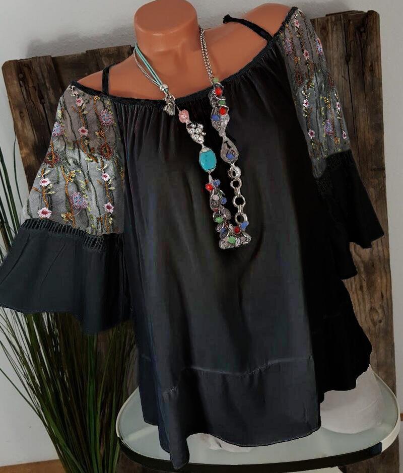 Southwest Traditions Off Shoulder Blouse-Theone Apparel
