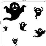 Spooky Halloween Black Ghost Wall Sticker