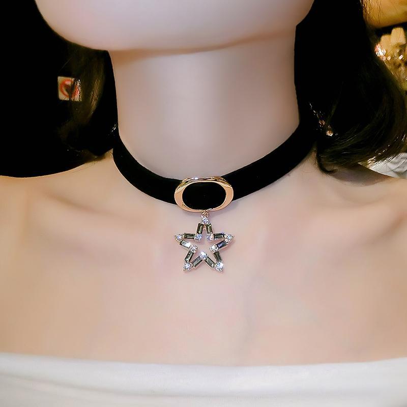 Star of Hope Statement Choker-Silver-Theone Apparel