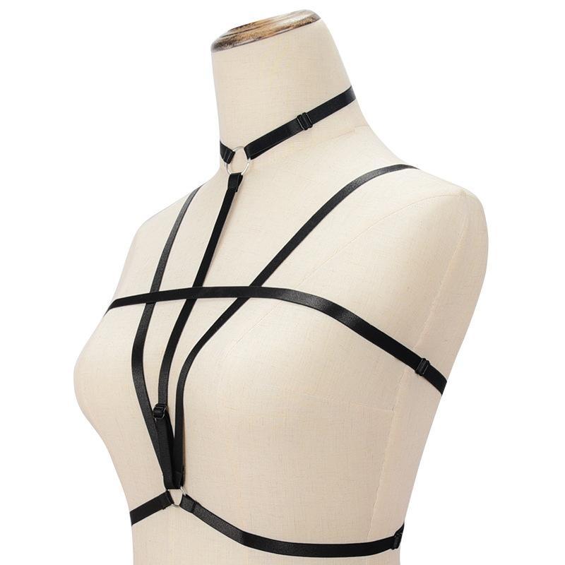 Strappy Open Bust Elastic Cage Bra – THEONE APPAREL