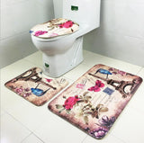 Three Piece Bathroom Carpet Set
