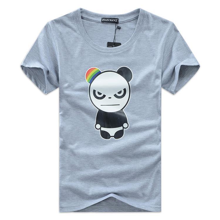 Ticked Off Rainbow Panda Shirt-Gray-Theone Apparel