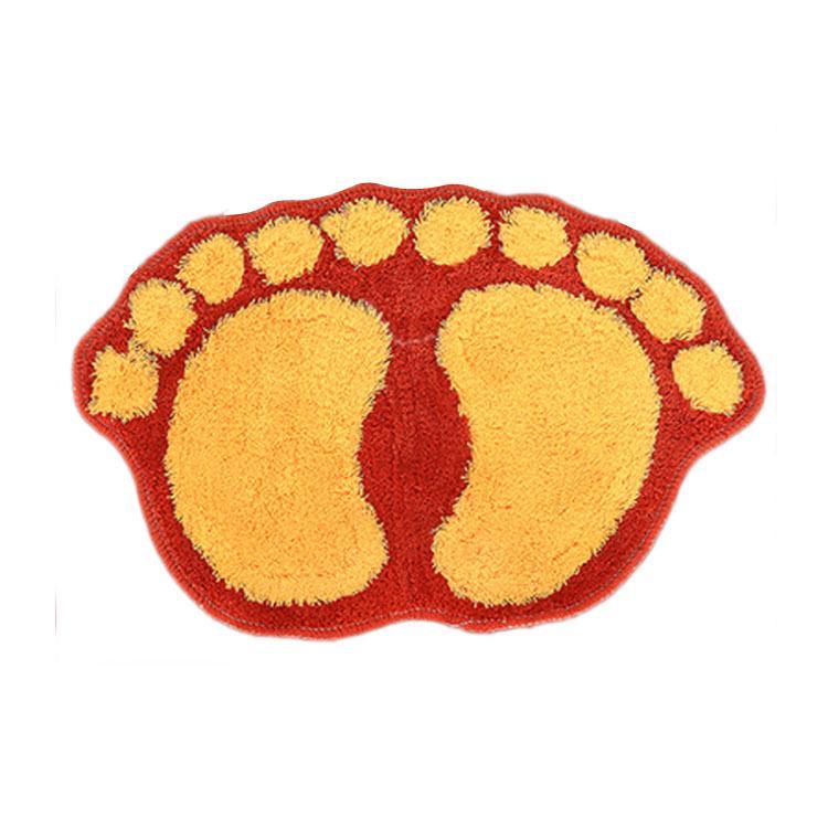 Tiny Feet Bath Rug For Kids-Orange-Theone Apparel