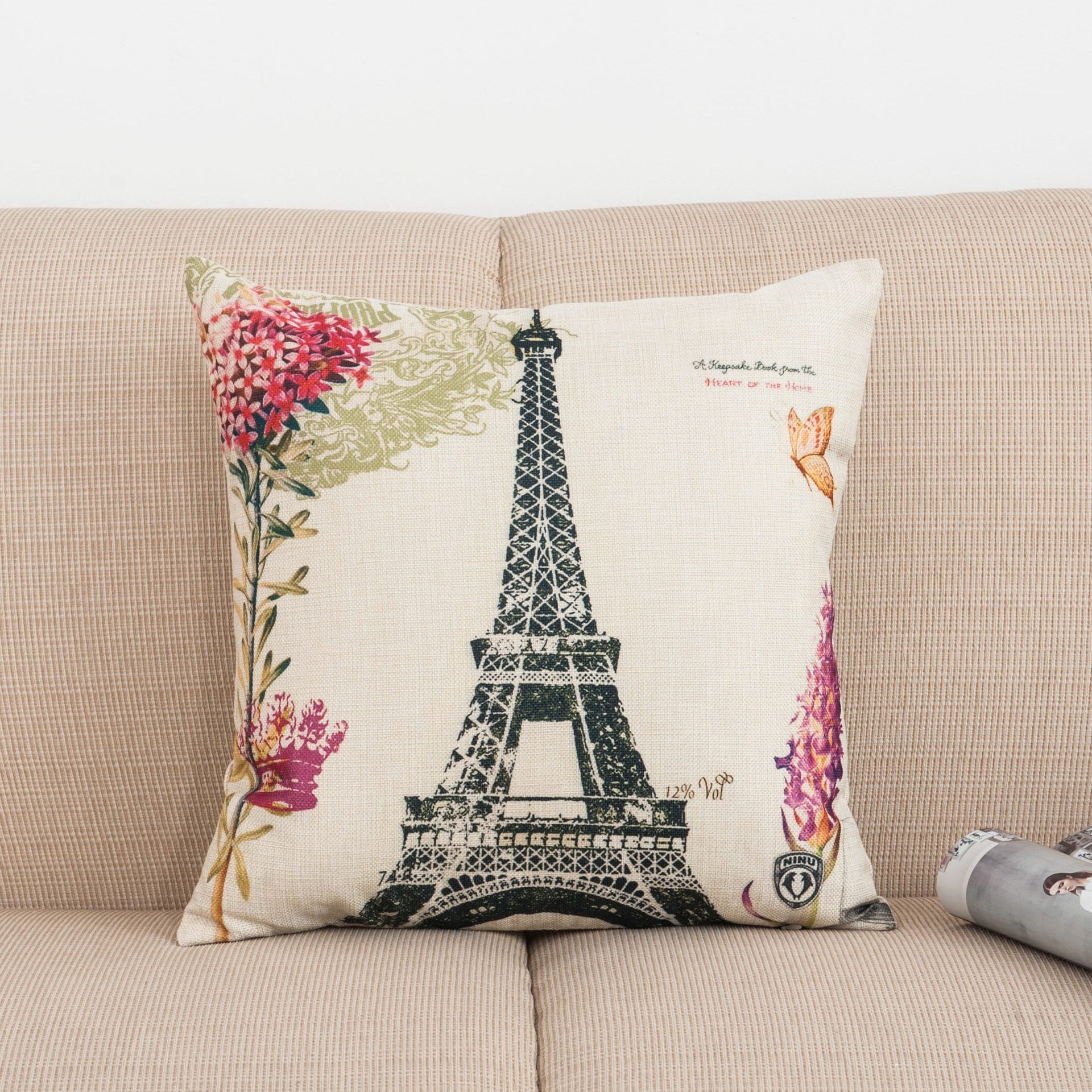 To Paris With Love Printed Pillow Covers-601-0026-S7-Theone Apparel