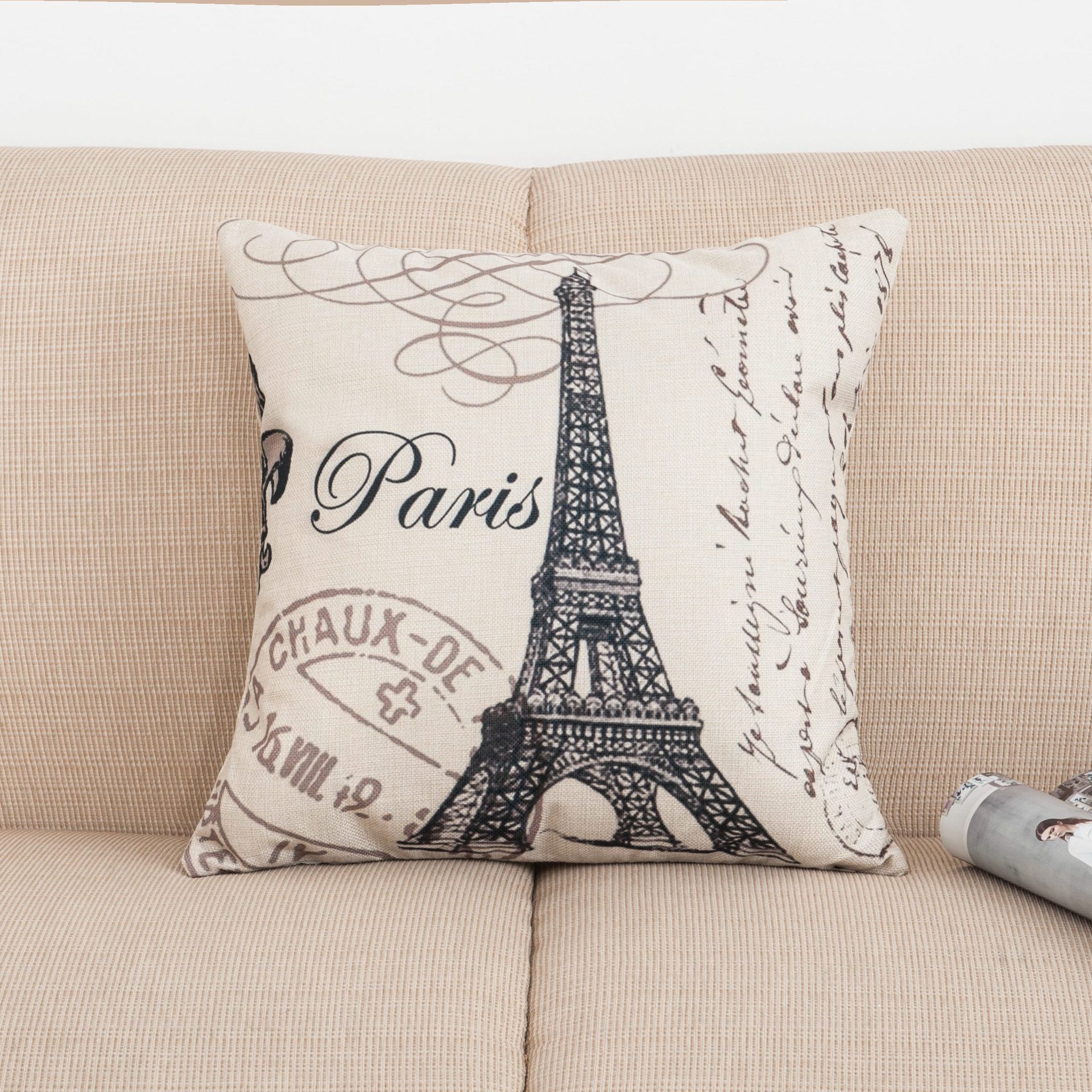 To Paris With Love Printed Pillow Covers-Theone Apparel