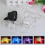 Transparent USB LED Christmas Decorations