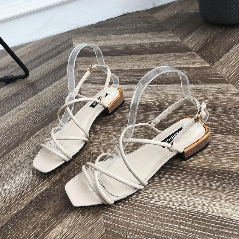 Tube Strap Ankle Wrap Sandals-Theone Apparel