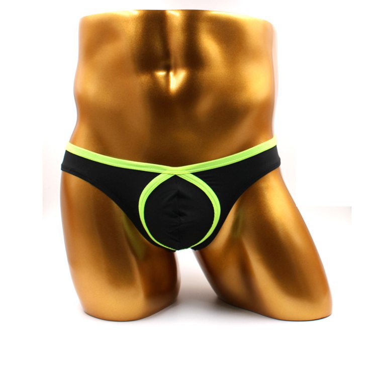 Ultra Thin Low-Rise Underwear-Black/Green-Theone Apparel