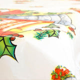 White Christmas Bell Disposable Tablecloth