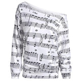 Neon Ombre Music Note Sweater