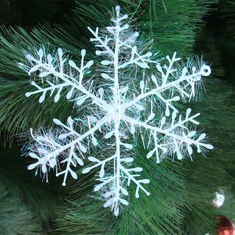 White Snowflake Christmas Tree Ornaments-White-Theone Apparel