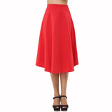 Wide Band Tea Length Skirt