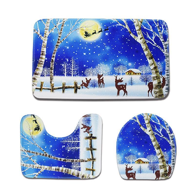 Winter Wonderland Christmas Bath Mat Sets-Theone Apparel