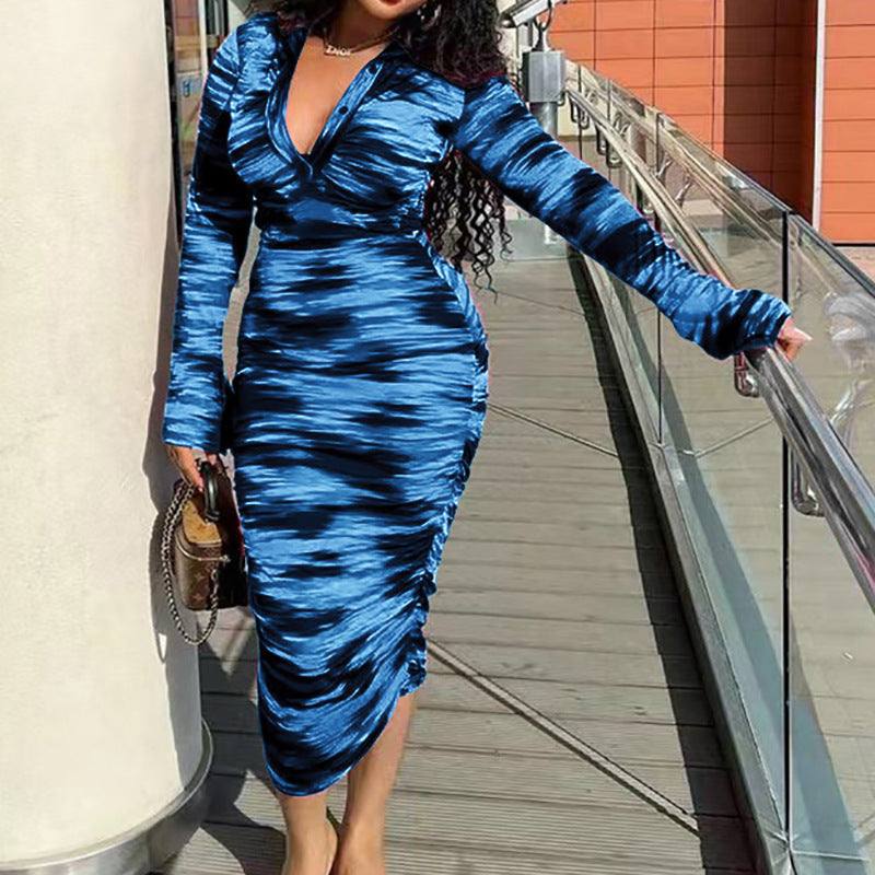 knee length dresses for ladies Off-shoulder maxi dress w/ side slit main image 1