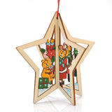 Wooden Bell Holiday Tree Ornaments