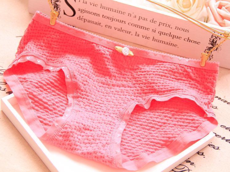 Woven Texture Black Hipster Panty-Hot Pink-Theone Apparel