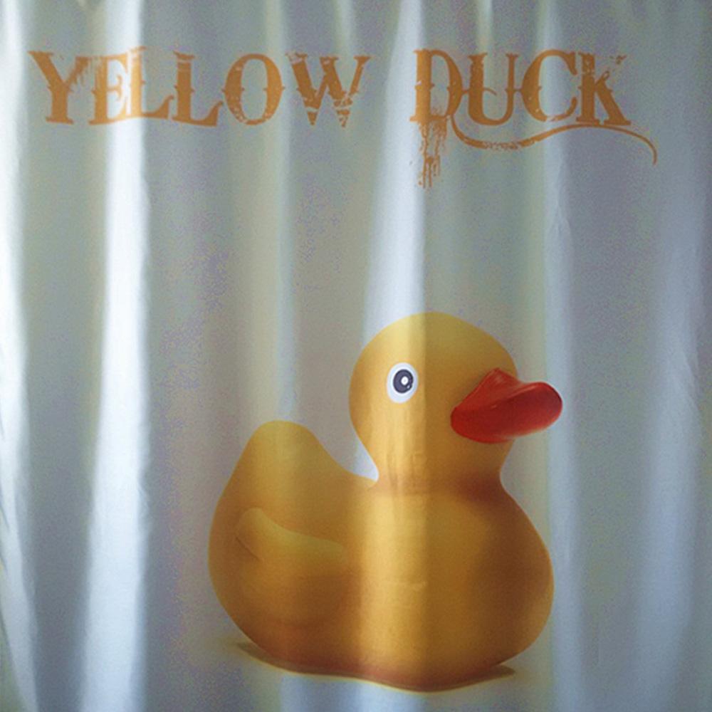 Yellow Duck Polyester Shower Curtain