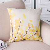 Yellow Flower Blossom Pillow Cover